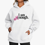 I AM Kenough Hoodie Unisex Adult Pullover Ryan Gosling Margot Robbie Daily Cosplay Sweatshirts