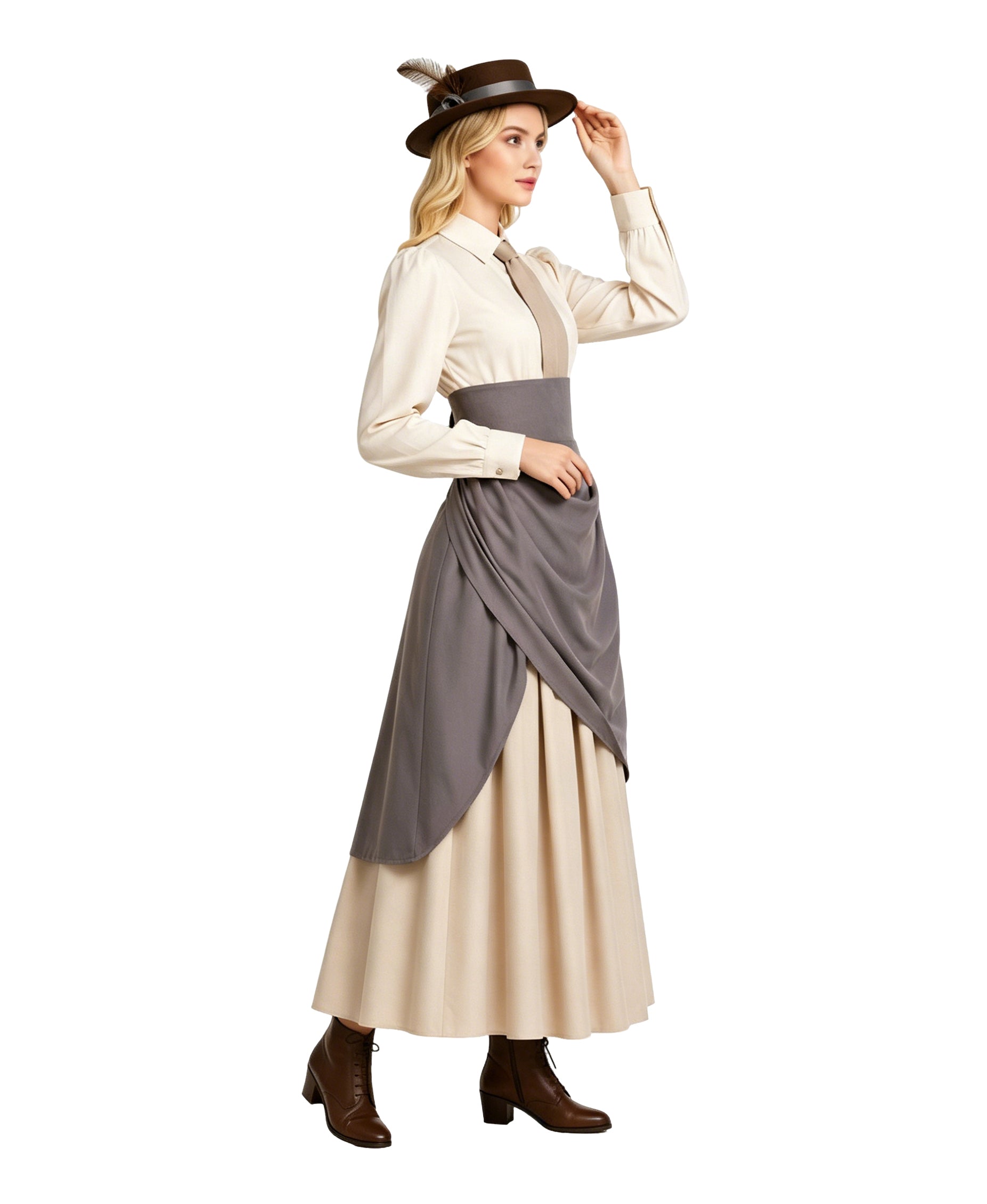 I Am Frankelda Herneval Costume Khaki Monster Prince Dress Full Set for Girls Womens Victorian Halloween Cosplay