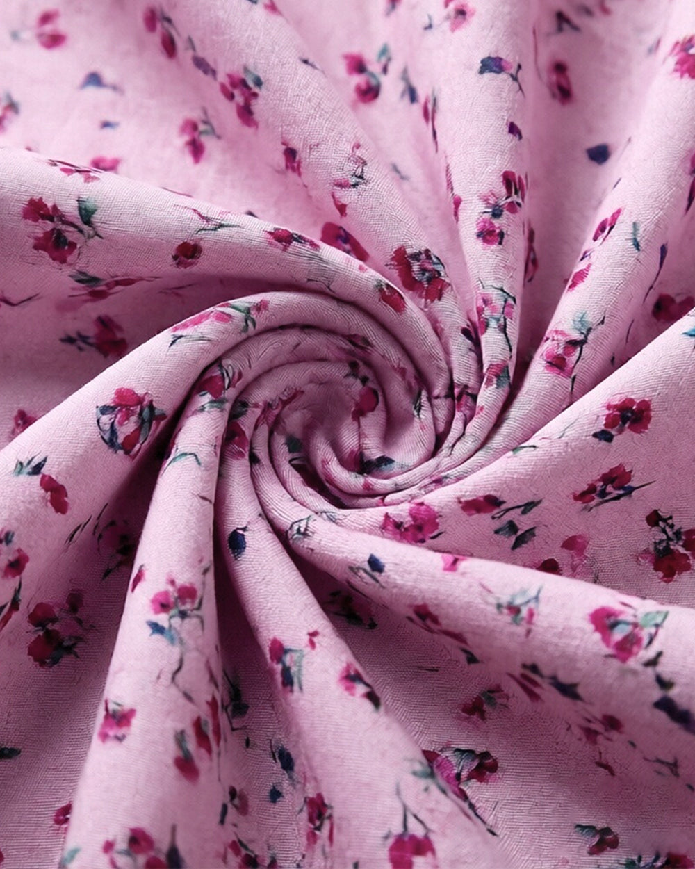 Creepy Ice Cream Girl Dress Pink Floral Vintage Nightgown with Ruffle Hem for Themed Cosplay