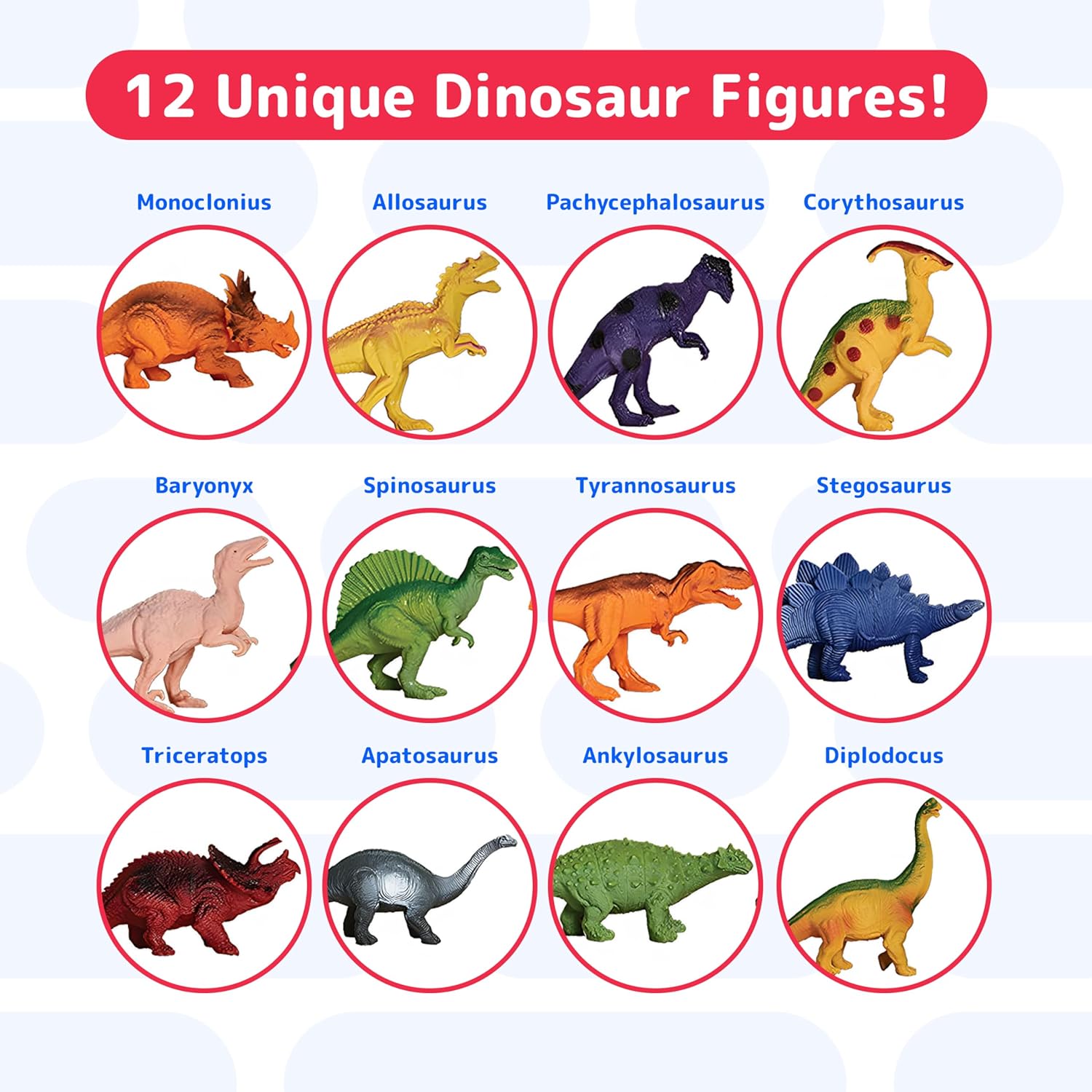 Interactive Dino Sound Book with 12 Dino Figures & Water Doodle Pen Educational Toy Set for Kids 3+
