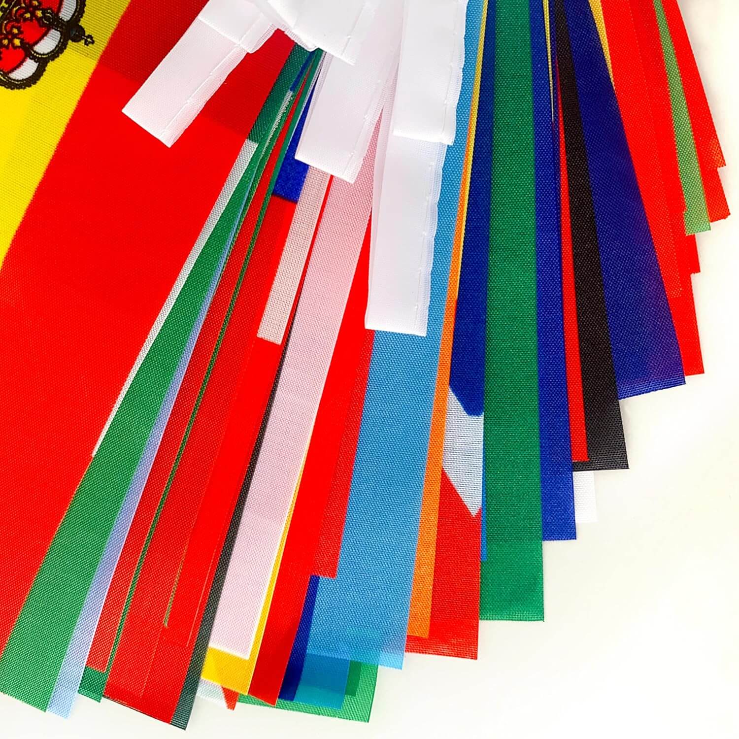 International String Flags 8.3" x 5.5" World Flag Banner with Fade-Resistant Fabric for Sports Decoration