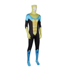 Iconic Super Hero Jumpsuit Yellow Bodysuit with Helmet and Goggles for Cosplay and Carnival Events