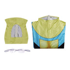 Iconic Super Hero Jumpsuit Yellow Bodysuit with Helmet and Goggles for Cosplay and Carnival Events