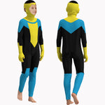 Omni-Man Cosplay Costume Kids Omni-Man Mark Atom Eve Outfit with Cape for Boys Girls
