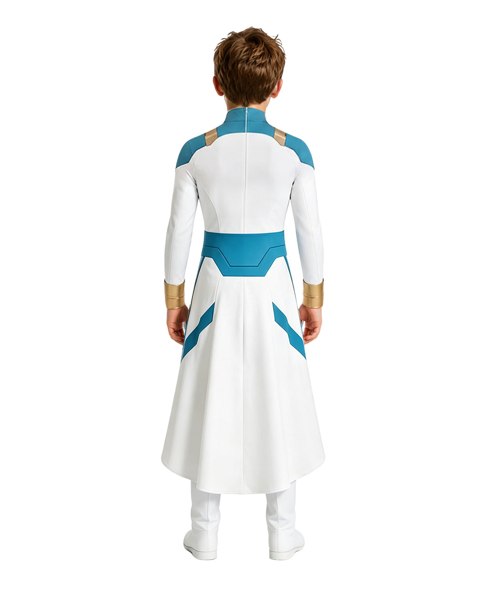 Boys Viltrumite Cosutme White Tunic with Pants 2pcs Suit for Comic Con Halloween Cosplay