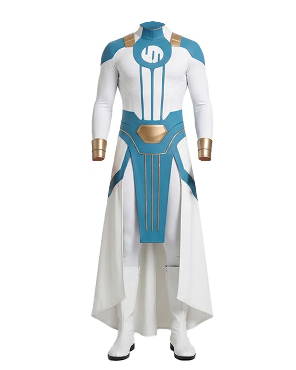 Boys Viltrumite Cosutme White Tunic with Pants 2pcs Suit for Comic Con Halloween Cosplay