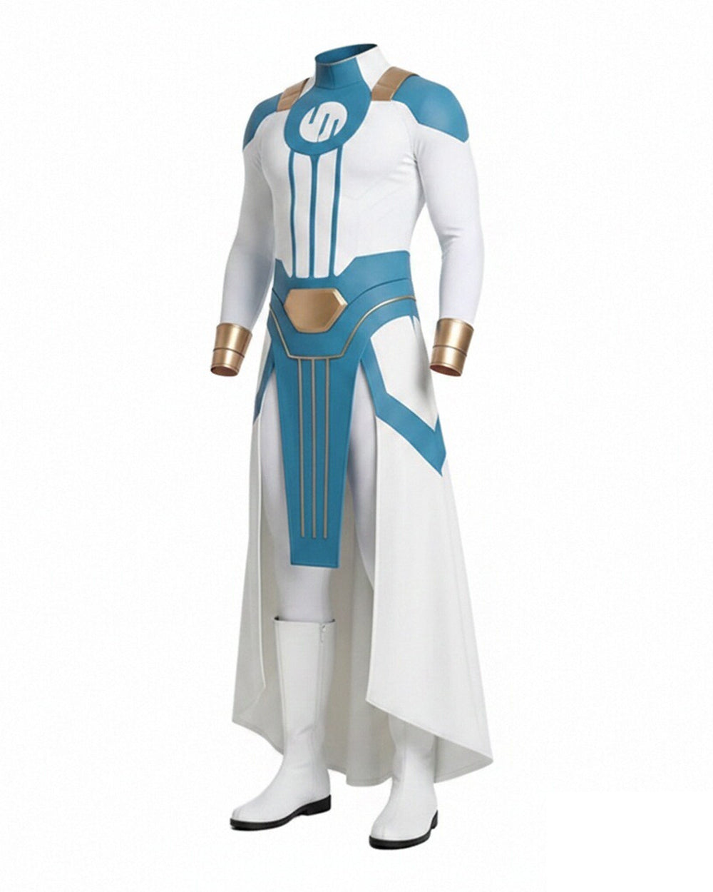 Boys Viltrumite Cosutme White Tunic with Pants 2pcs Suit for Comic Con Halloween Cosplay