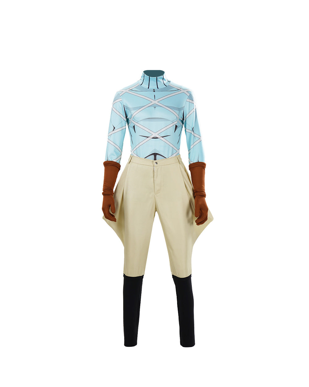 JJBA Dio Costume Racing Rider Hat Gloves and Pants Casual Wear for Anime Fans