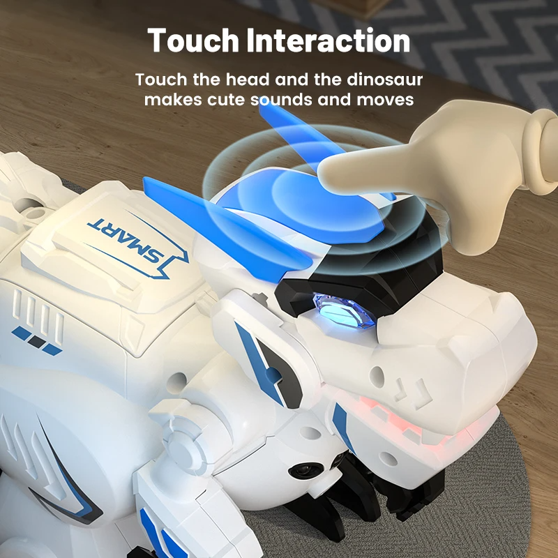 2.4G Remote Control Dinosaur Intelligent Induction Dinosaur Recording Kids Interactive Early Education Toy