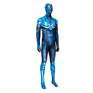 Jaime Reyes Costume Super Hero Jumpsuit Mask Set for Kids Adults