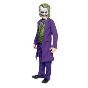 Boys Guason Costume Dark Knight Joker Halloween Outfit Kids Purple Joker Suit