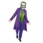 Boys Guason Costume Dark Knight Joker Halloween Outfit Kids Purple Joker Suit