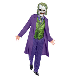 Boys Guason Costume Dark Knight Joker Halloween Outfit Kids Purple Joker Suit