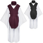 Adult Choso Costume White Kimono Robe Pants with Vest and Scarf for Halloween Carnival