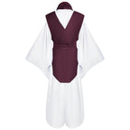 Adult Choso Costume White Kimono Robe Pants with Vest and Scarf for Halloween Carnival