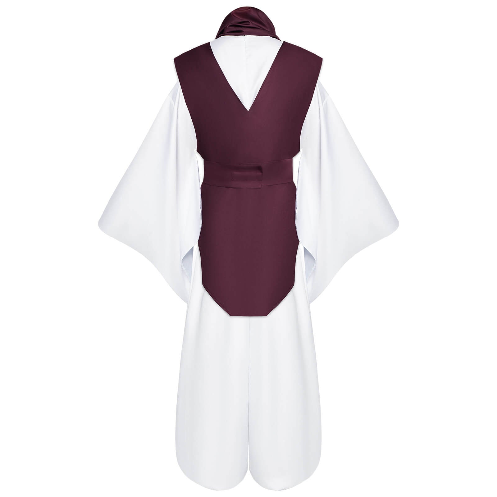 Adult Choso Costume White Kimono Robe Pants with Vest and Scarf for Halloween Carnival