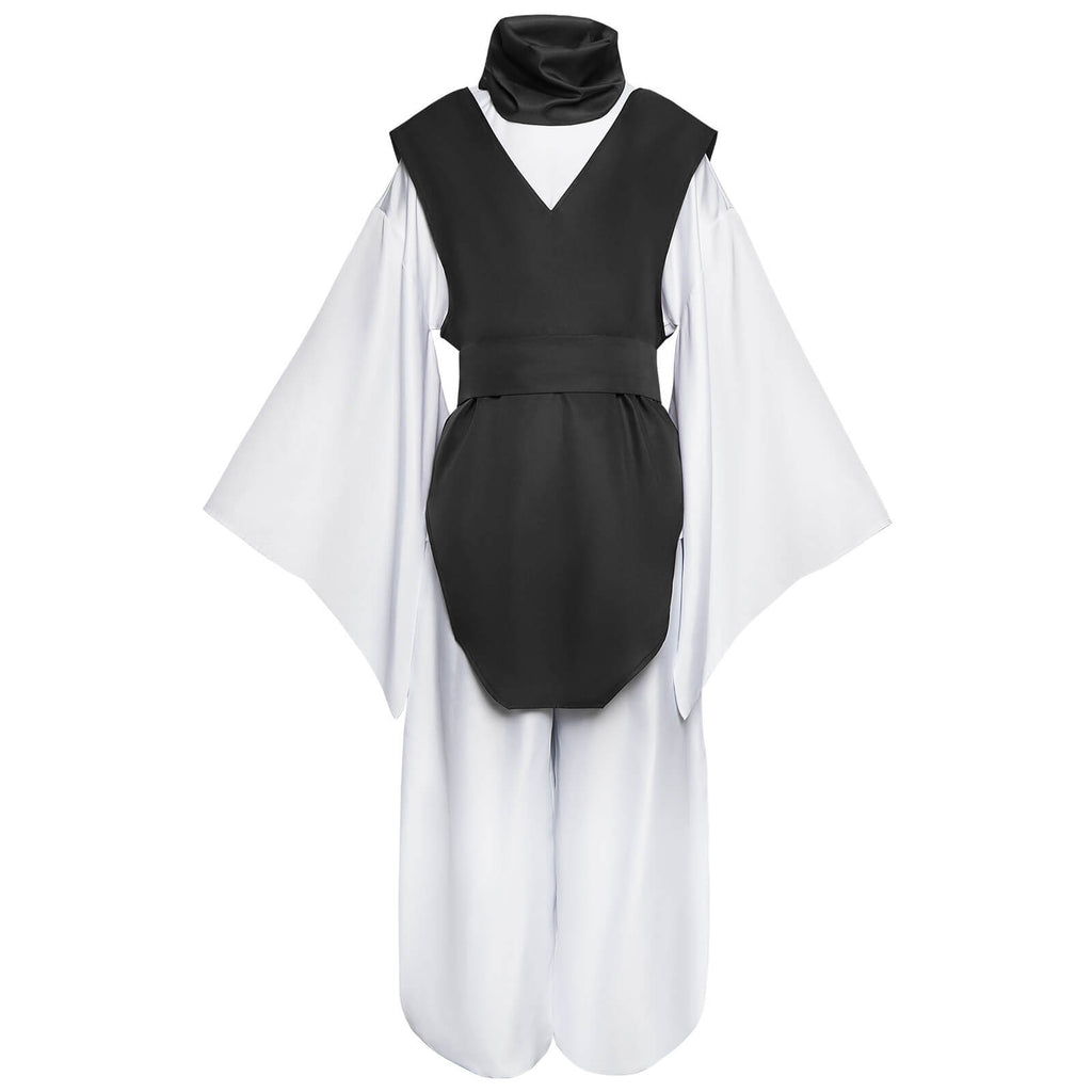 Adult Choso Costume White Kimono Robe Pants with Vest and Scarf for Halloween Carnival