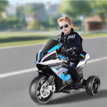 Kids 12V Ride on Motorcycle Battery Powered Electric Ride on Car with LED Lights & Music