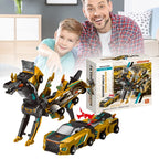 Kids 2in1 Collision Transformer Car Magnetic Cars Transform Into Dinosaur Deformed Car Set