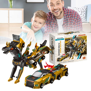 Kids 2in1 Collision Transformer Car Magnetic Cars Transform Into