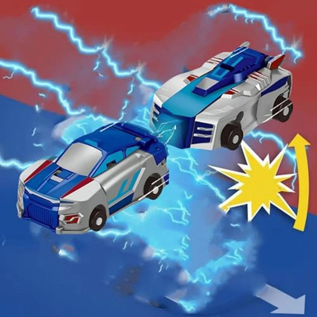 Kids 2in1 Collision Transformer Car Magnetic Cars Transform Into Dinosaur Deformed Car Set