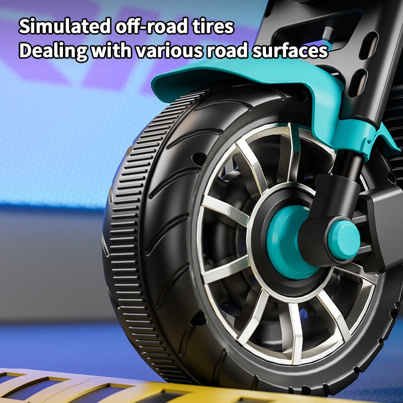 Kids 3-wheel Ride on Car 6V Electric Motorcycle Bluetooth Early Education Car
