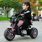 Kids 3-wheel Ride on Car 6V Electric Motorcycle Bluetooth Early Education Car