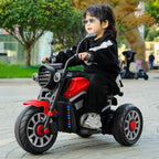 Kids 3-wheel Ride on Car 6V Electric Motorcycle Bluetooth Early Education Car