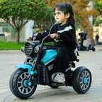 Kids 3-wheel Ride on Car 6V Electric Motorcycle Bluetooth Early Education Car