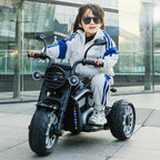 Kids 3-wheel Ride on Car 6V Electric Motorcycle Bluetooth Early Education Car