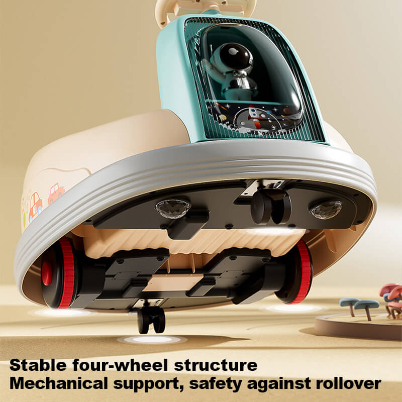 Kids 6V Bumper Cars 360° Spin Ride On Car Battery Power Vehicle with Music Light