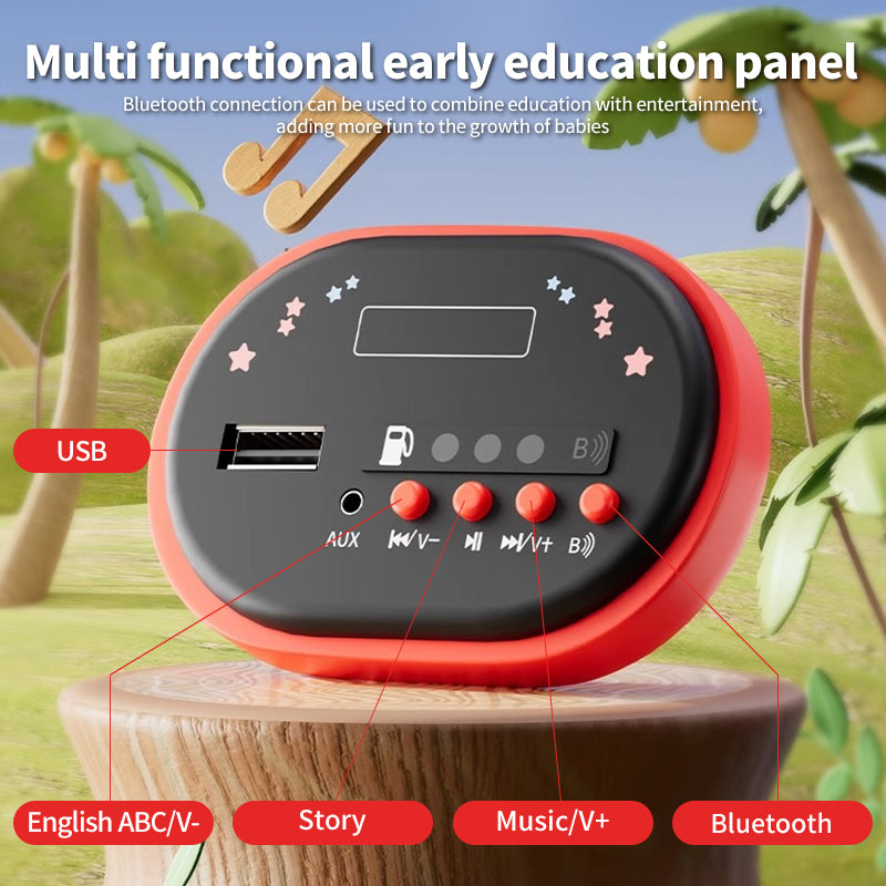 6V Dinosaur Ride-on ATV Kids Electric Car 4-Wheel Off-road Vehicles with LED Lights & Music