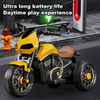 Kids 6V Ride on Car Electric Motorcycle Rechargeable 3-wheeled Car with Music Light