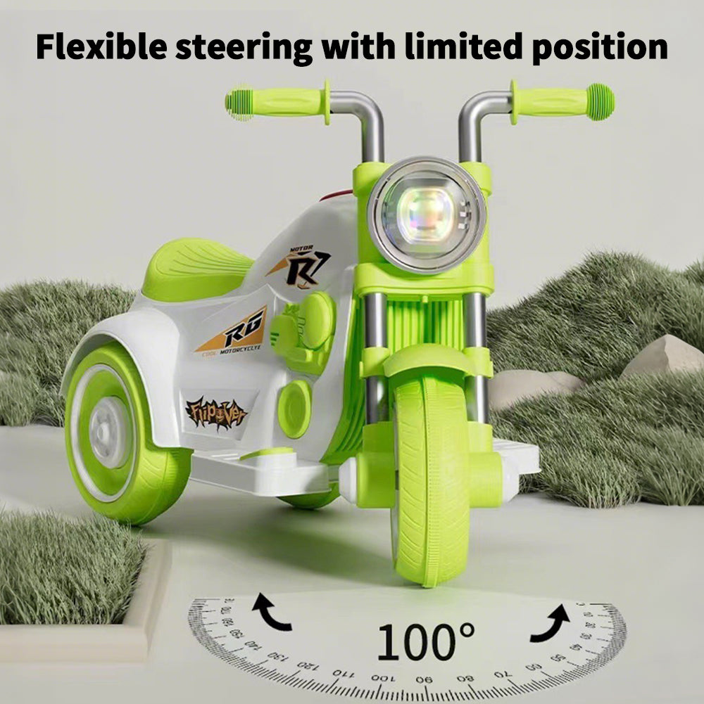 Kids 6V Ride on Motorcycle 3-wheel Electric Car Battery Power with Music and Light