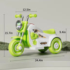 Kids 6V Ride on Motorcycle 3-wheel Electric Car Battery Power with Music and Light
