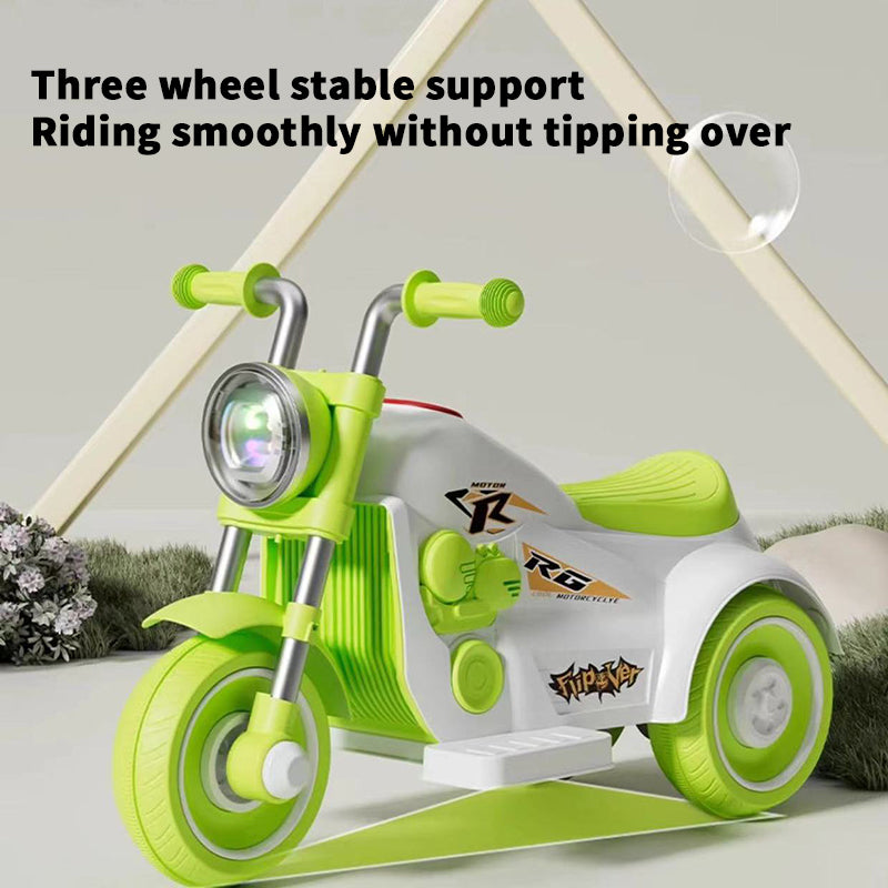 Kids 6V Ride on Motorcycle 3-wheel Electric Car Battery Power with Music and Light