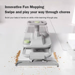 6V Wiggle Car 3 IN 1 Electric Wiggle Car with Floor Cleaning Mop Kids Ride on Car for Indoor Outdoor