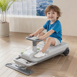 6V Wiggle Car 3 IN 1 Electric Wiggle Car with Floor Cleaning Mop Kids Ride on Car for Indoor Outdoor