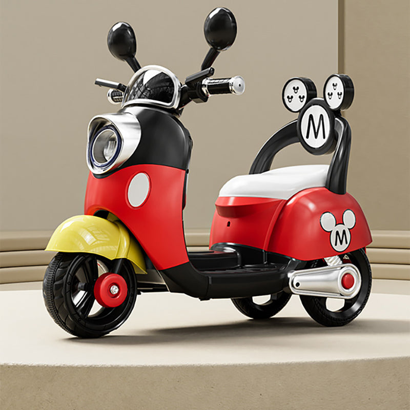 Kids 6V Electric Motorcycle 3-Wheel Stable Ride on Toys Cartoon Key Start Motorcycle