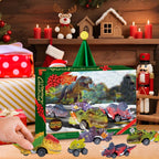 Kids Advent Calendar 2025 Dinosaur Pull Back Cars Monster Truck Set Blind Box Holiday Gift