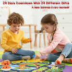 Kids Advent Calendar 2025 Dinosaur Pull Back Cars Monster Truck Set Blind Box Holiday Gift