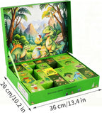 Kids Advent Calendar 2025 Dinosaur and Car with Game Map Blind Box Christmas Countdown Calendar Holiday Gift