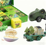Kids Advent Calendar 2025 Dinosaur and Car with Game Map Blind Box Christmas Countdown Calendar Holiday Gift