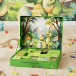 Kids Advent Calendar 2025 Dinosaur and Car with Game Map Blind Box Christmas Countdown Calendar Holiday Gift