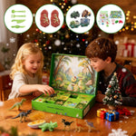 Kids Advent Calendar 2025 Dinosaur and Car with Game Map Blind Box Christmas Countdown Calendar Holiday Gift