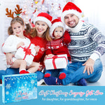 Kids Advent Calendar 2025 Princesses Jewelry Set Blue Princess Decorations Blind Box Girls Holiday Gifts