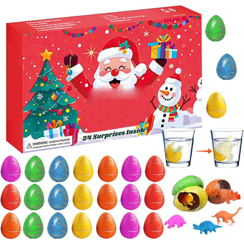 Kids Advent Calendar 2025 Dinosaur Eggs Blind Box 24pcs Dinosaur Figure Holiday Gift