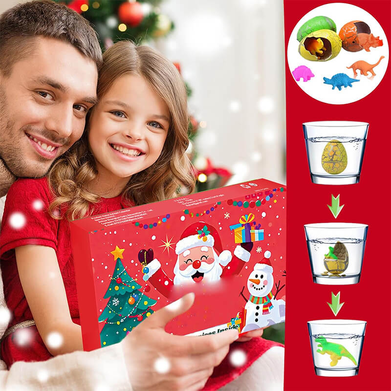 Kids Advent Calendar 2025 Dinosaur Eggs Blind Box 24pcs Dinosaur Figure Holiday Gift