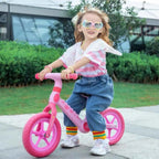 Kids Balance Bike Dinosaur Bike 2 Wheels with Foldable Footrest Ride-on Toys For Boy Girls