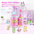 Kids DIY Magic Balloon Kits Sticky Balloon Maker Toy 3D Stickers Inflatable Craft Holiday Gift